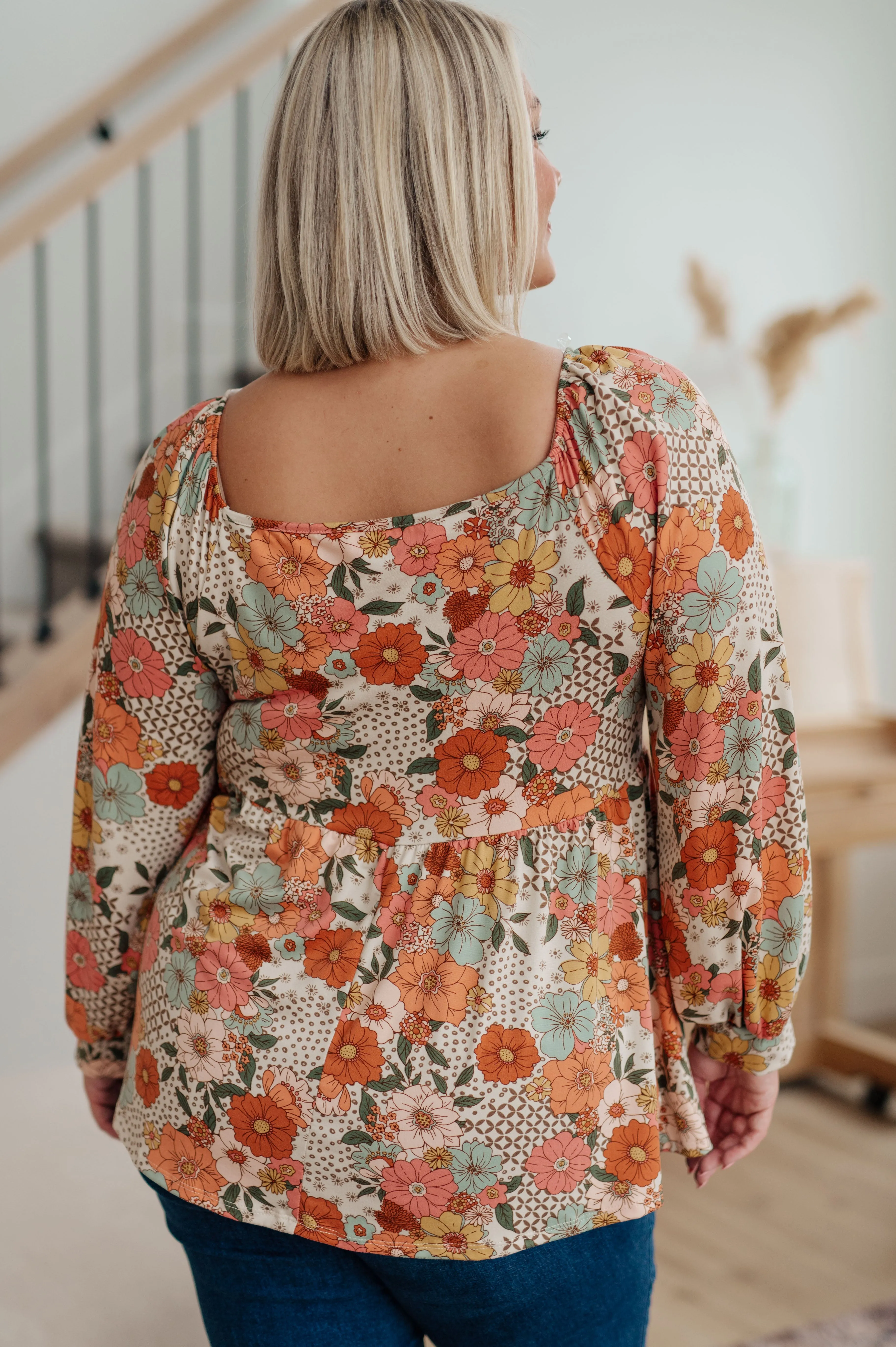 SP24- Fall For Florals Babydoll Top (Reg & Curvy)