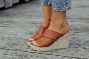 Stella Tan Wedge - 50% OFF LIQUIDATION SALE
