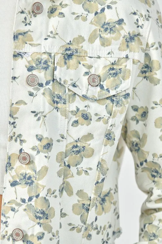 Steven Floral Denim Jacket