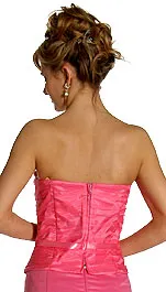 Strapless Princess Cut Two Piece Formal Party Dress