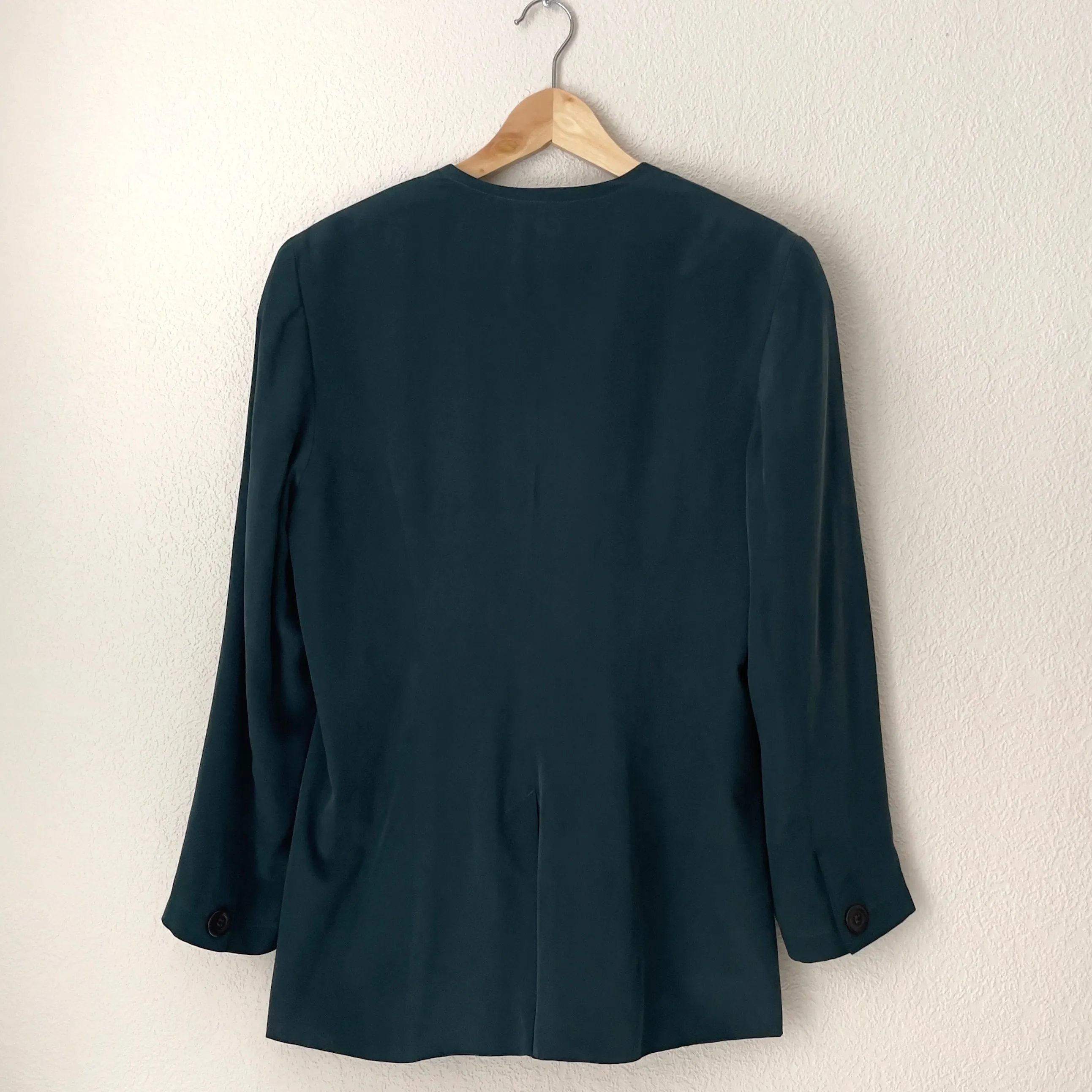 Vintage Dark Green Silk Blazer - Betty Barclay
