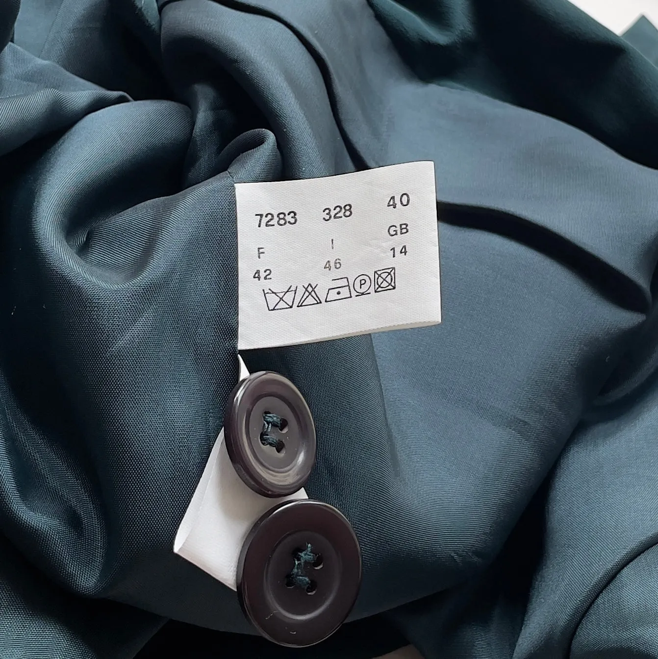 Vintage Dark Green Silk Blazer - Betty Barclay