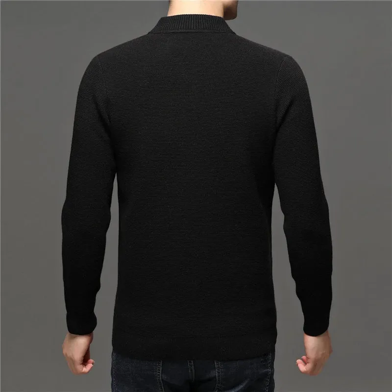 West Louis Brand Designer Thin Warm Wool Sweater