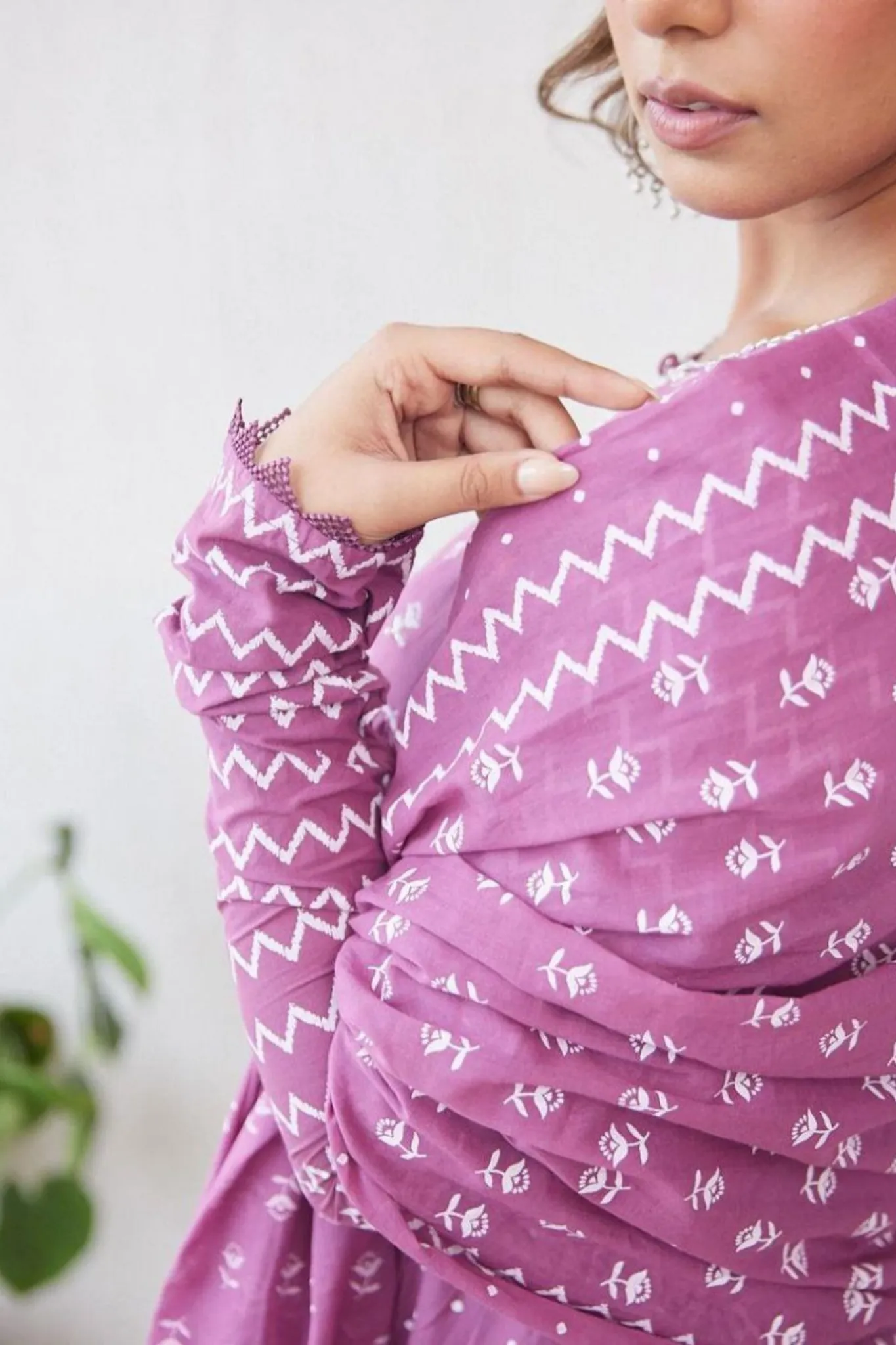 WOMEN'S PRINTED COTTON KURTA & PANT OR DUPATTA SET KURTI IN FULL SLEEVES